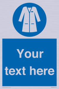 Custom Mandatory: Wear laboratory coat